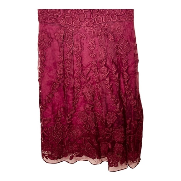 Yoana Baraschi cranberry silk dress - Picture 5 of 8